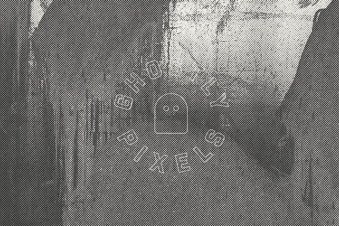 10张金属铁锈半色调纹理素材 Rusty Halftone Textures插图(3)