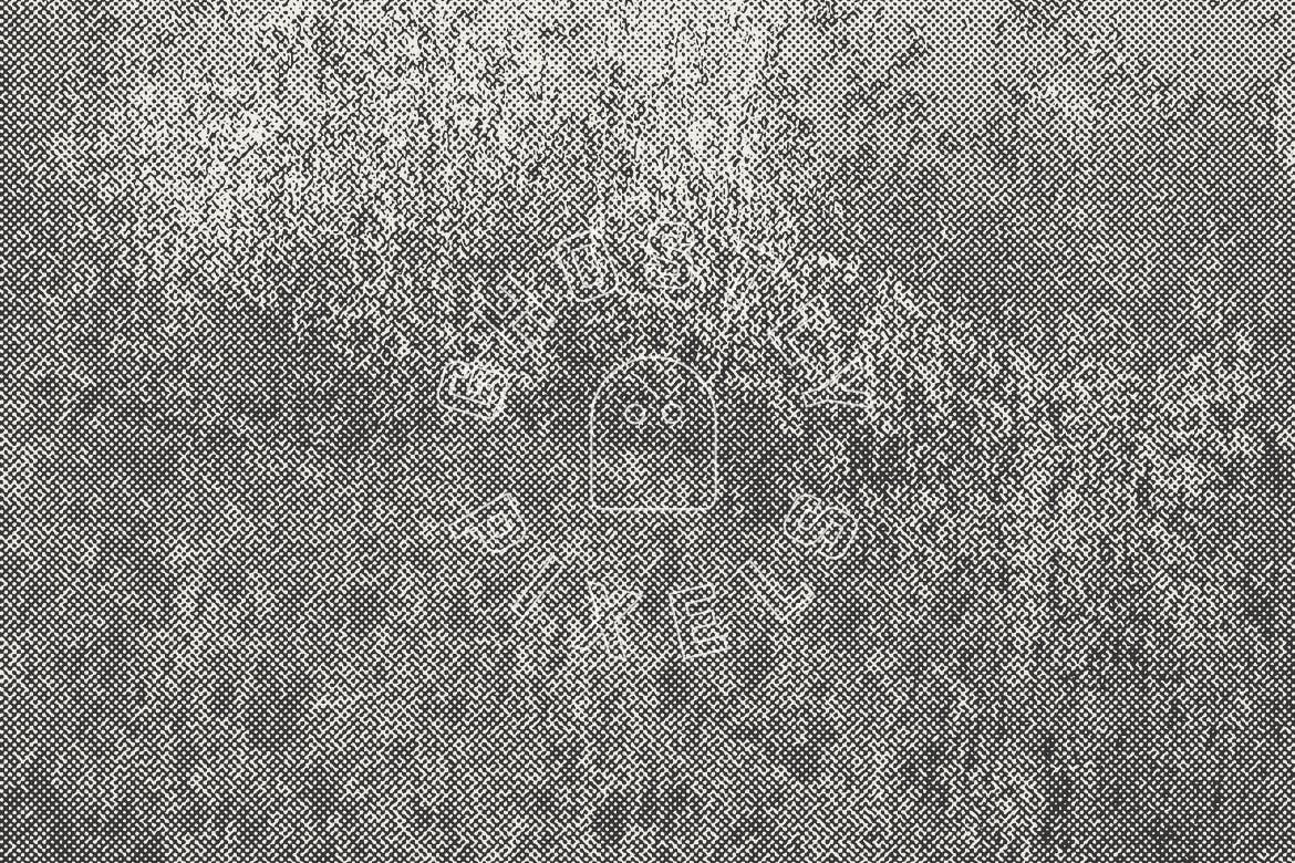 10张金属铁锈半色调纹理素材 Rusty Halftone Textures插图(6)