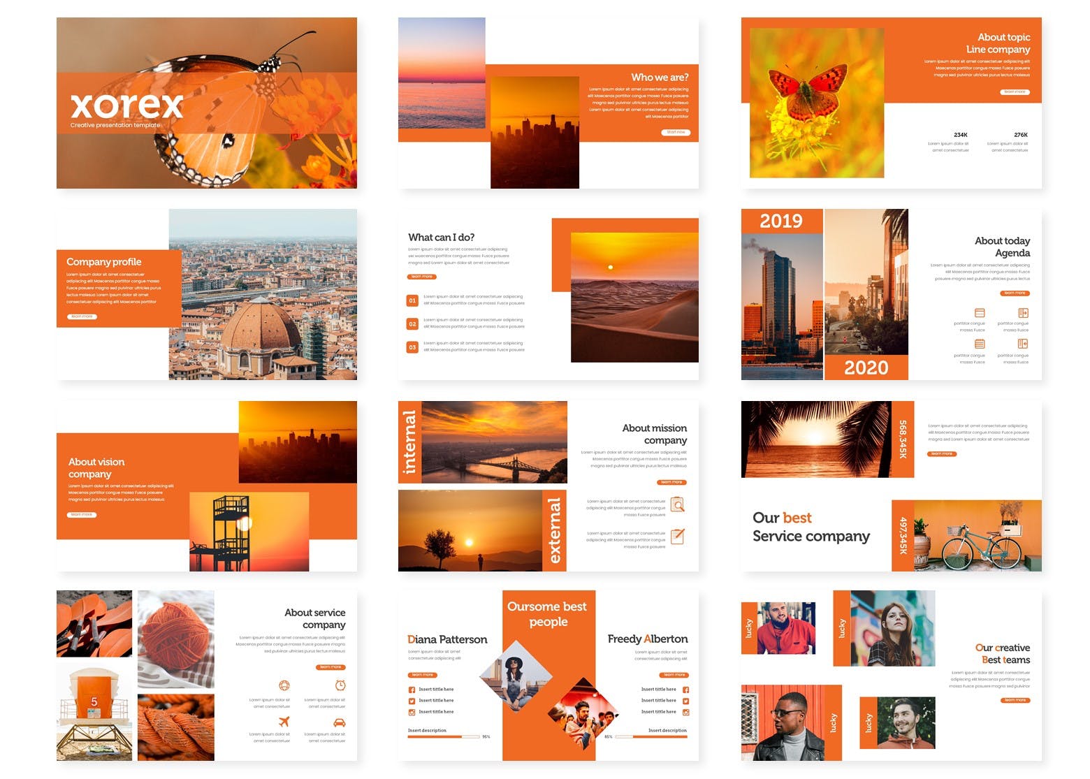 适用于各行业的公司介绍PPT幻灯片模板下载 Xorex – Powerpoint Template插图(1)
