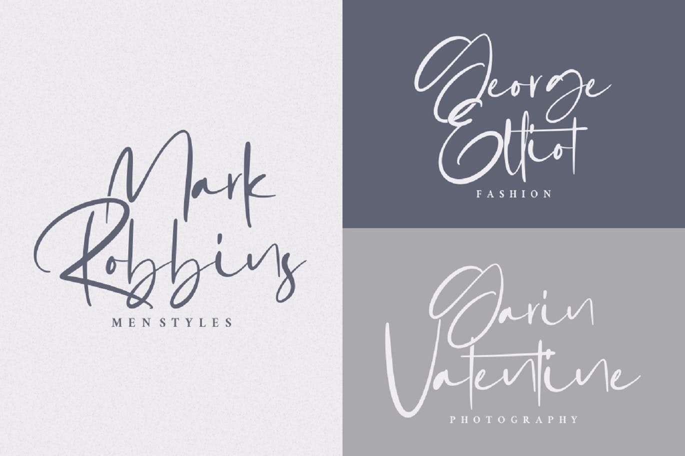 现代典雅英文连笔草书字体 Gabrialle – Casual Script Font插图(4)