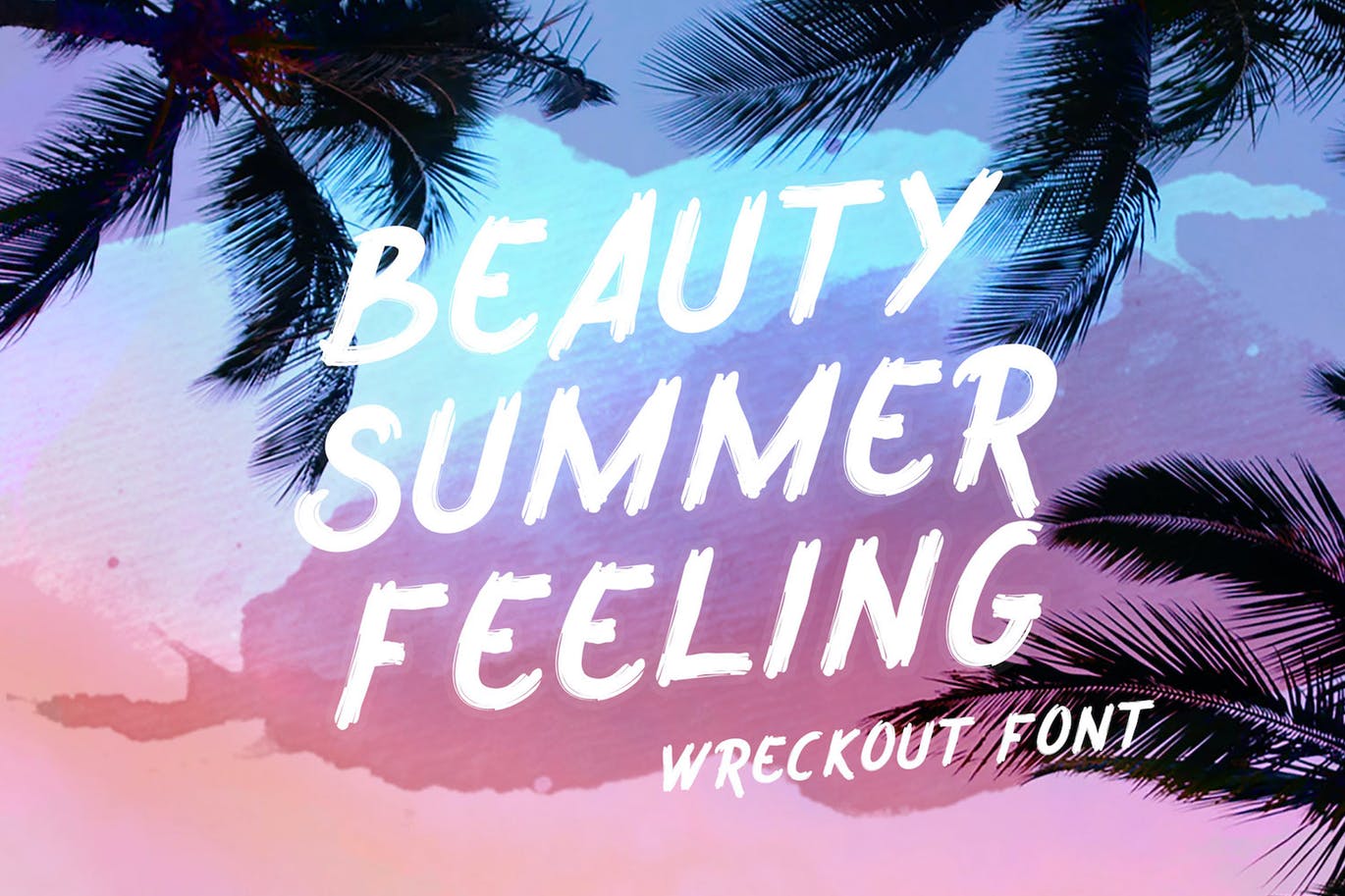 英文装饰艺术笔刷字体素材库精选 Wreckout – Decorative Brush Font插图(6)