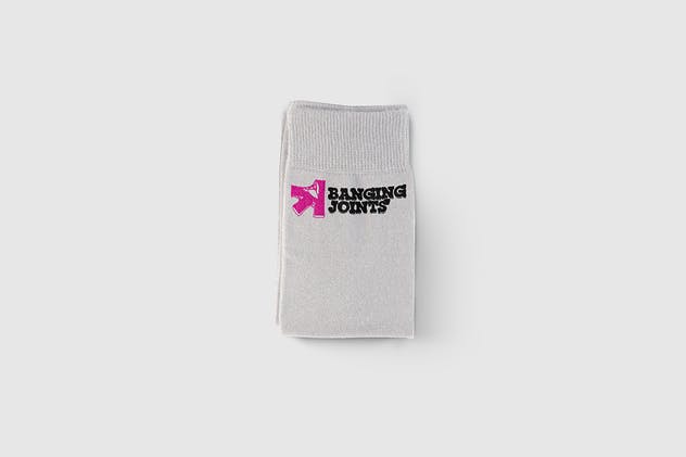 纯色提花棉袜套装样机 Socks Set Mockup插图(9)