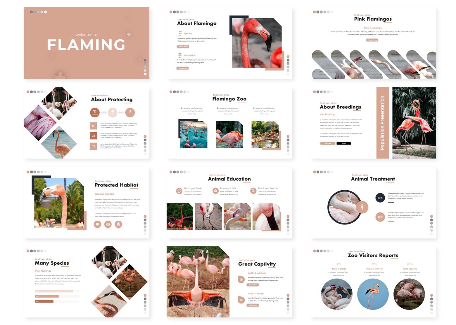 行业数据分析报告谷歌幻灯片模板 Flaming – Google Slides Template插图(1)