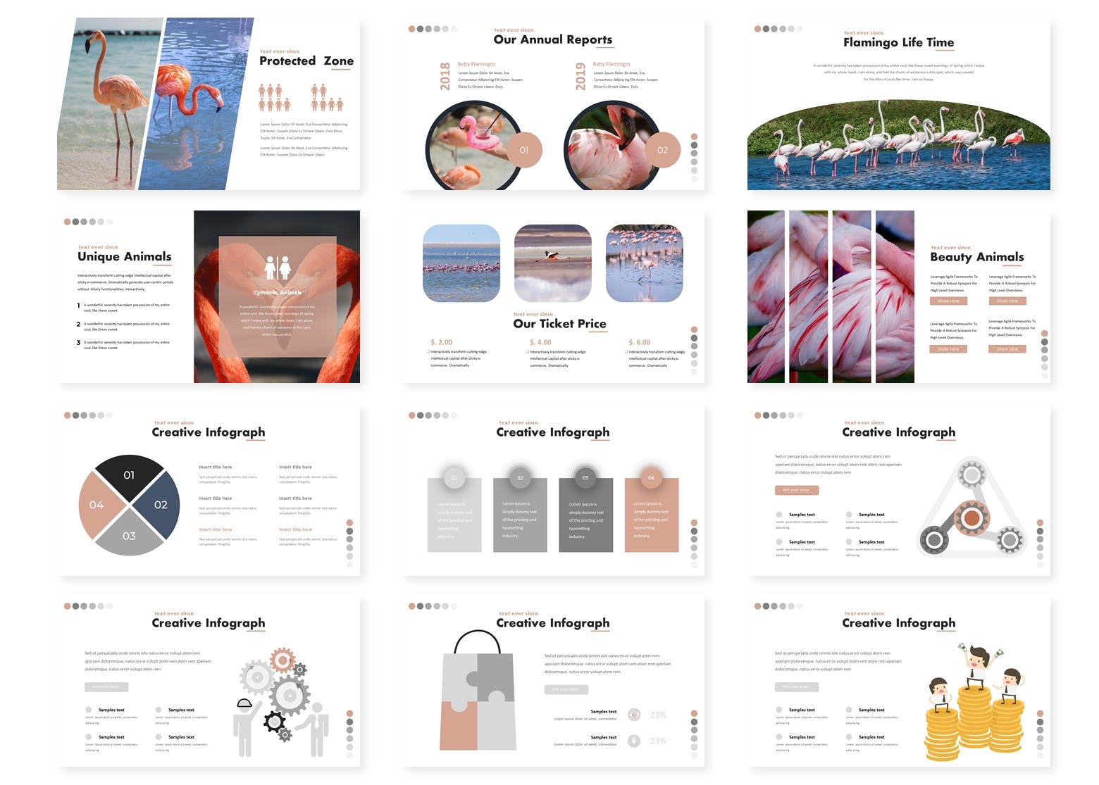 行业数据分析报告谷歌幻灯片模板 Flaming – Google Slides Template插图(2)