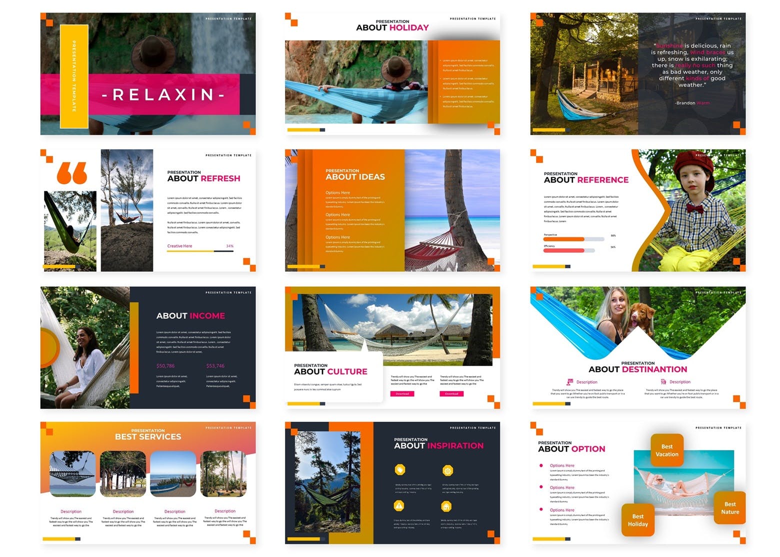 公司企业文化主题PPT模板下载 Relaxin – Powerpoint Template插图(1)