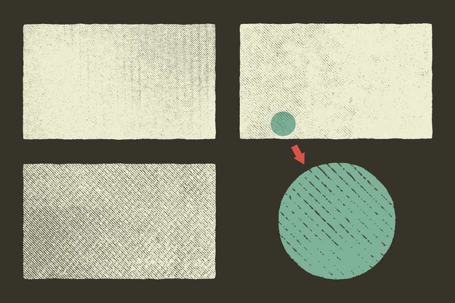复古线条纹理 Vintage Line Textures插图(1)