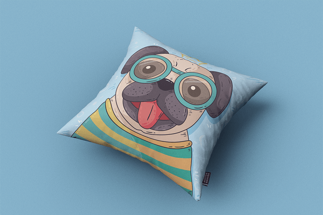 方形枕头/靠垫外观印花图案设计样机 Square Pillow / Cushion MockUp插图(7)
