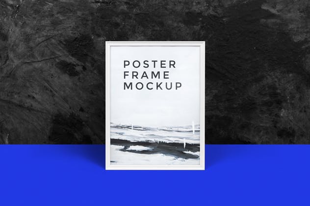 创意海报设计预览相框样机模板 Poster Frame Mockup插图(9)
