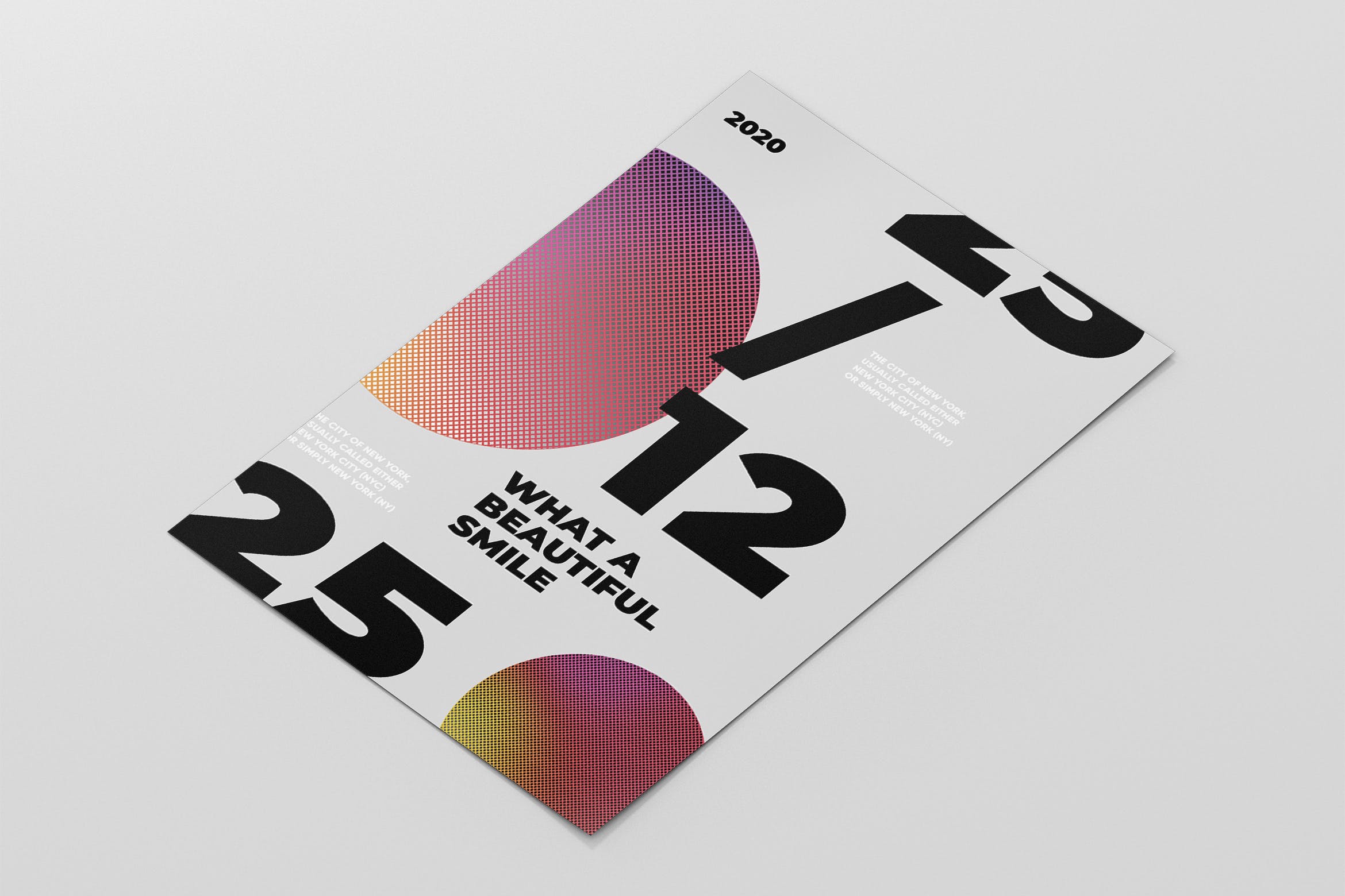 抽象字体版式创意海报PSD素材素材库精选模板 Abstract Typography Poster插图