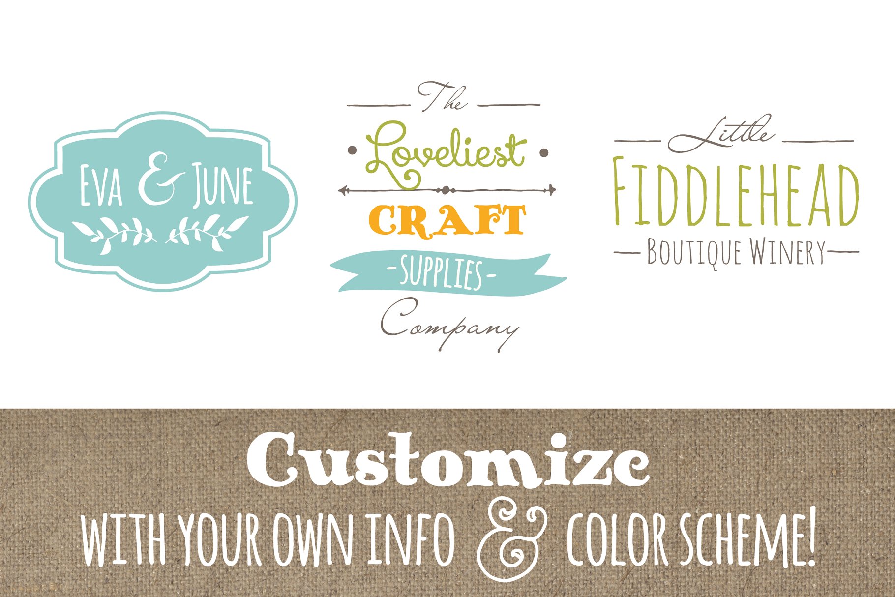 奇思妙想Logo模板合集 Whimsical Logo Templates – Set 4插图(2)