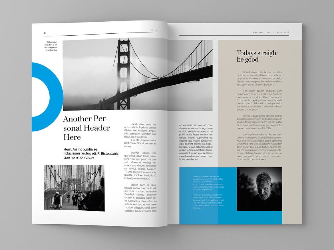 人物专访素材库精选杂志排版设计模板 Sergeyi – Magazine Template插图(7)