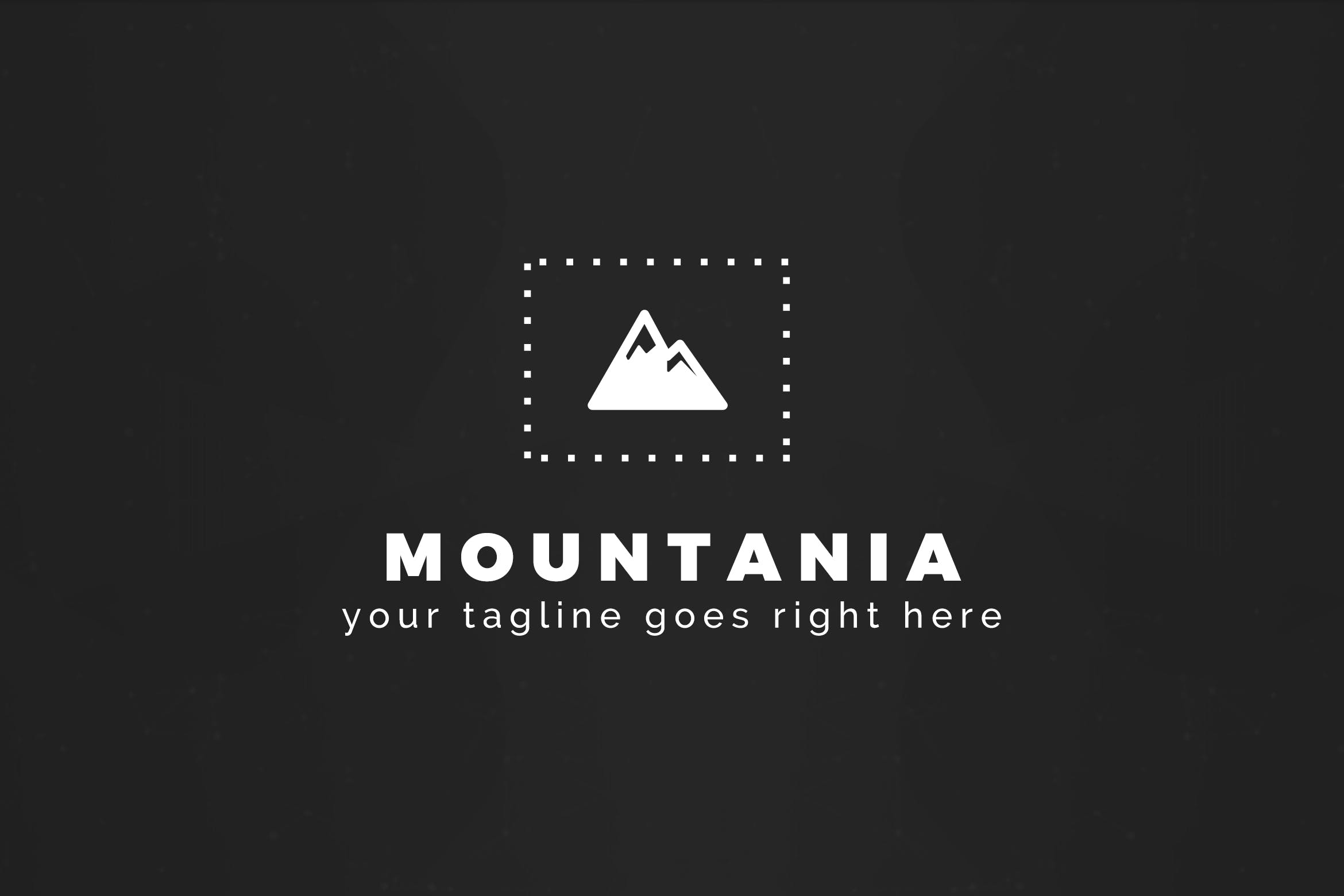 户外运动品牌山岭图形Logo设计素材库精选模板 Mountania – Premium Logo Template插图