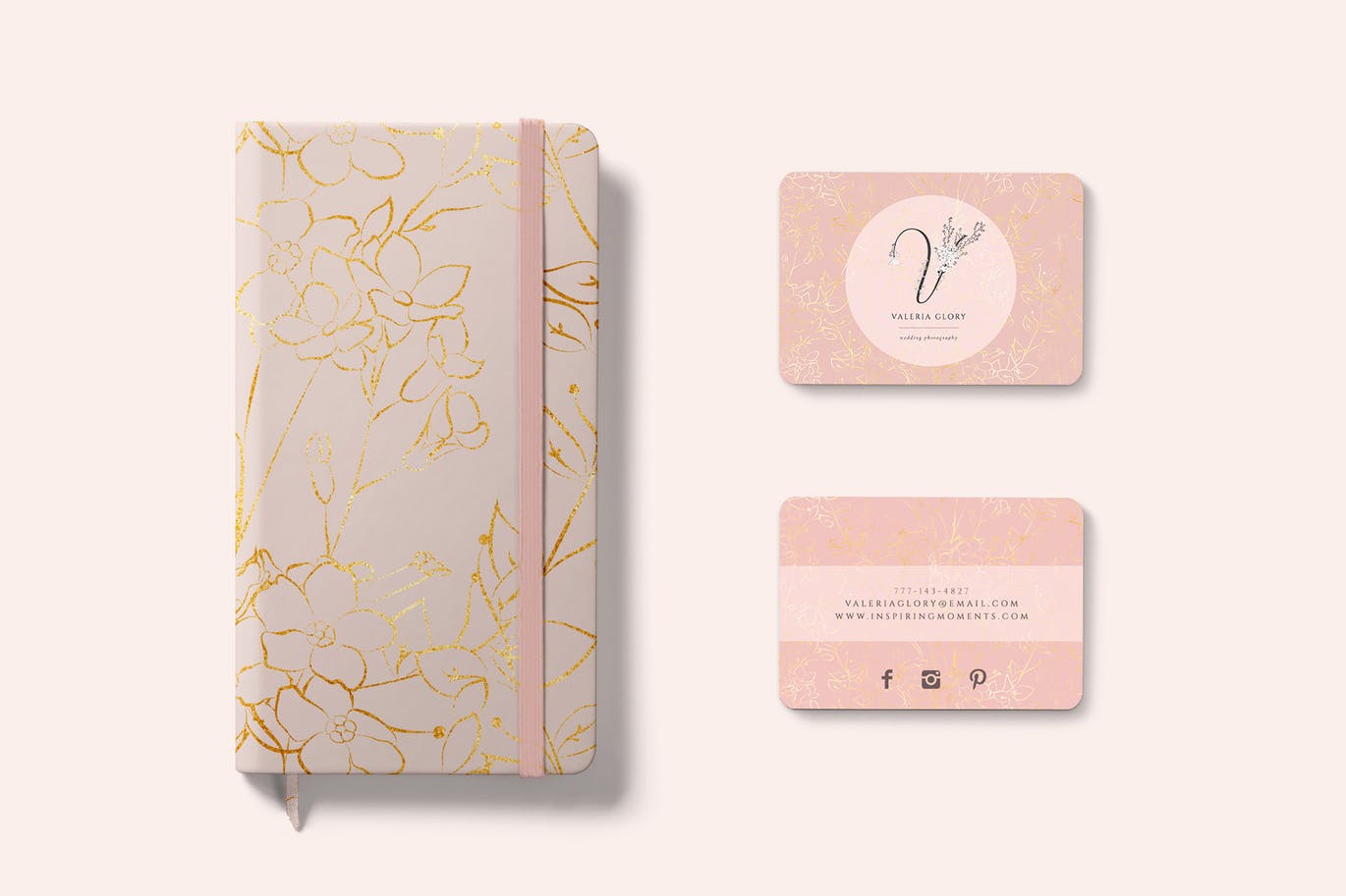 高端女性饰品品牌设计素材套装 Pre-made Logo ~ Branding Kit插图(8)