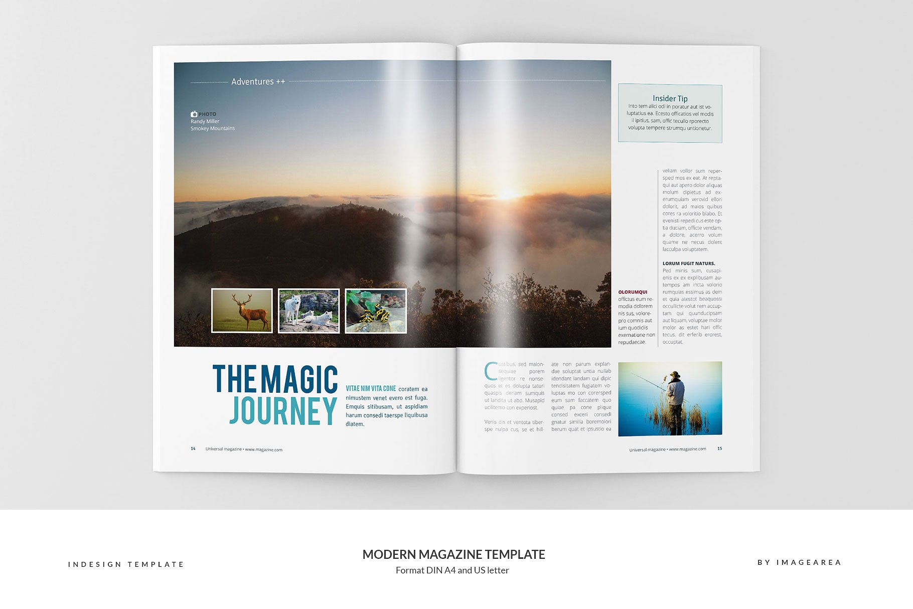 现代摩登城市宣传杂志画册模板 Modern Magazine Template插图(8)