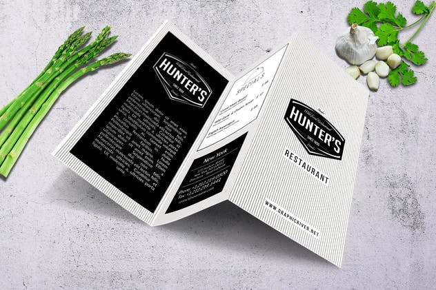 极简主义优雅西餐厅菜单设计模板套装 Minimal Elegant Menu Big Bundle插图(1)