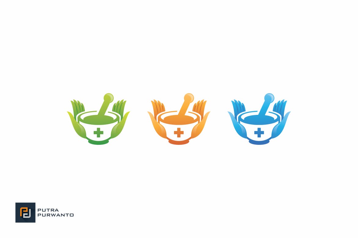 药房商标品牌Logo设计素材库精选模板 Pharmacy – Logo Template插图(3)