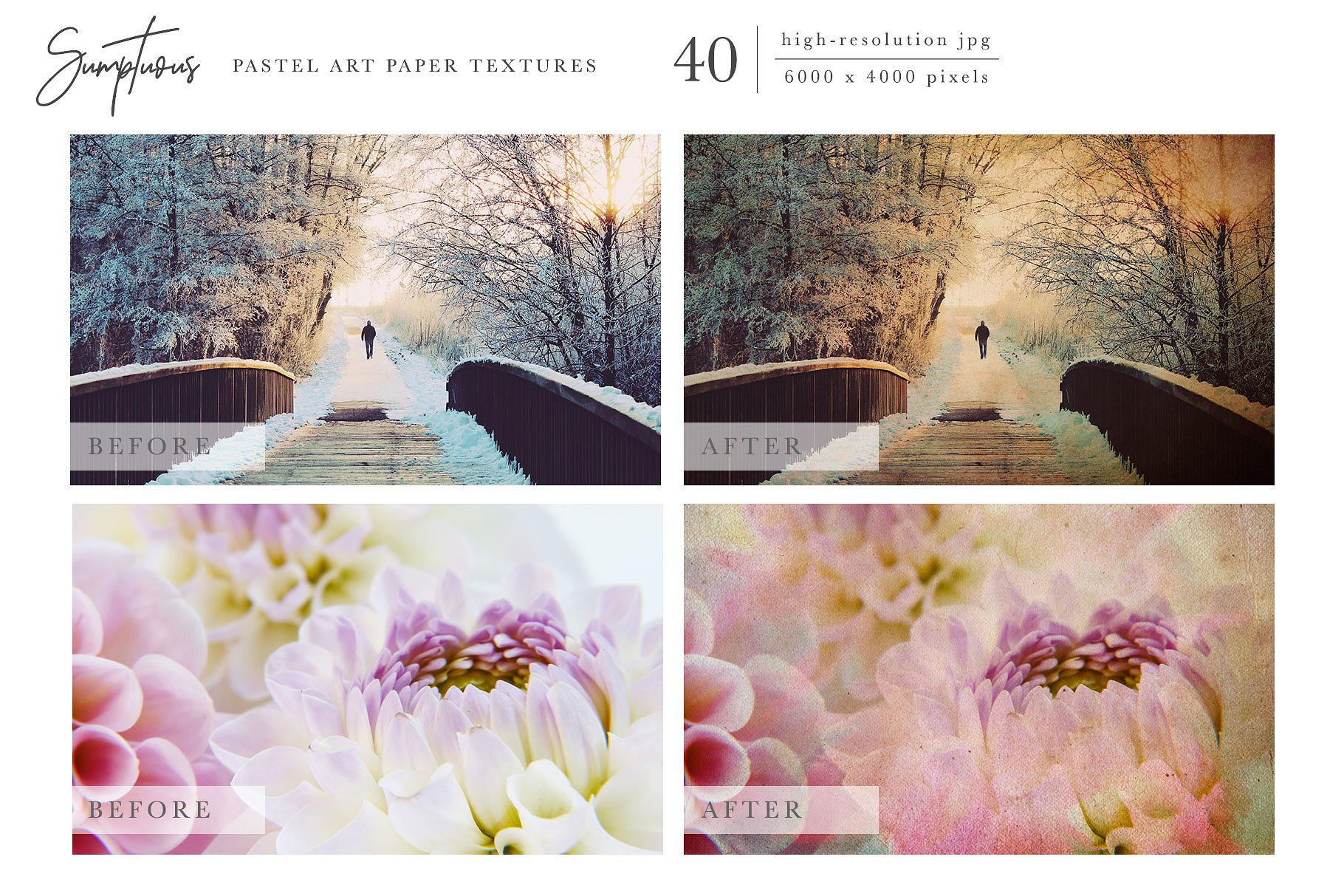 奢华粉画纸纸张纹理 Sumptuous Pastel Paper Textures插图(5)