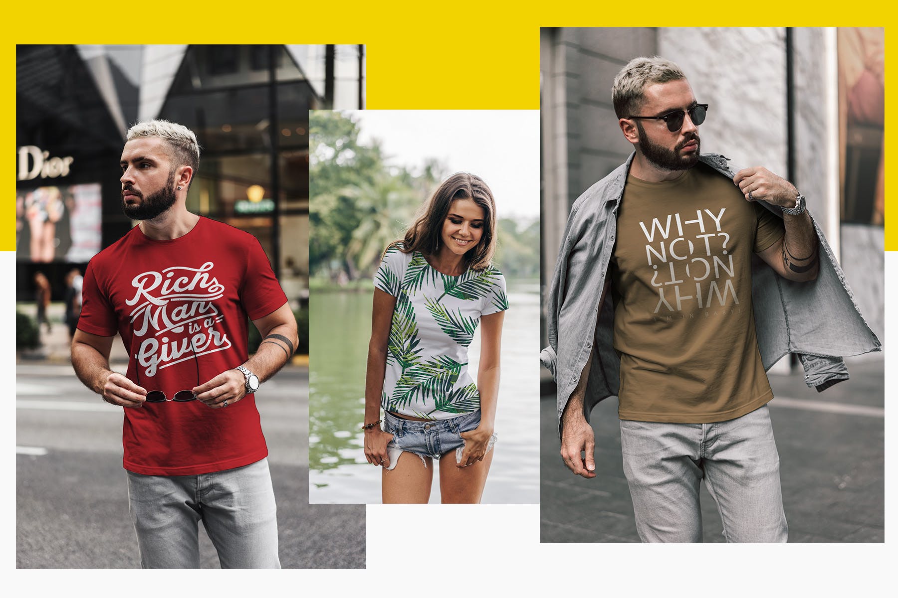 都市风格男士T恤印花设计效果图样机v2 T-Shirt Urban Style Vol2插图(7)