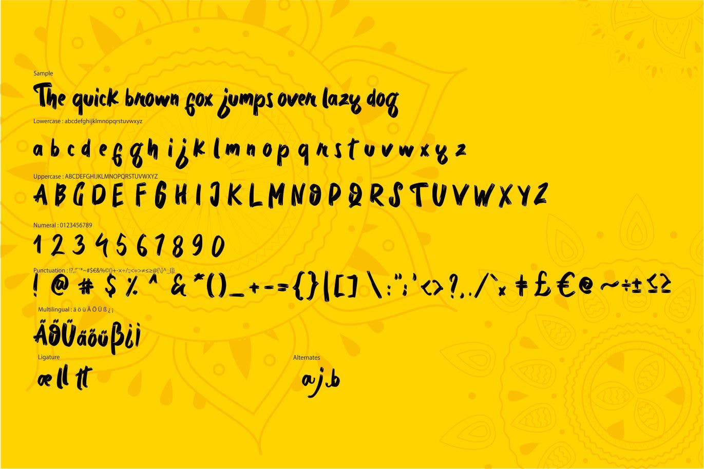 个性独特的英文书法字体 Bedmifo | Characteristics Script Font插图(5)