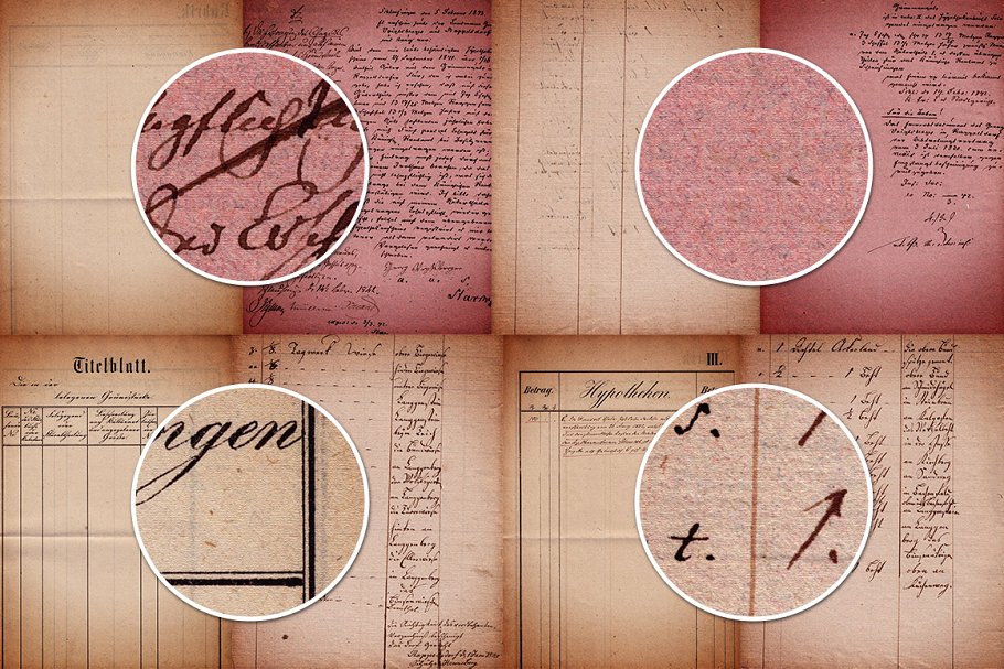 十八世纪羊皮纸纹理 18th Century Parchment Textures 1插图(1)