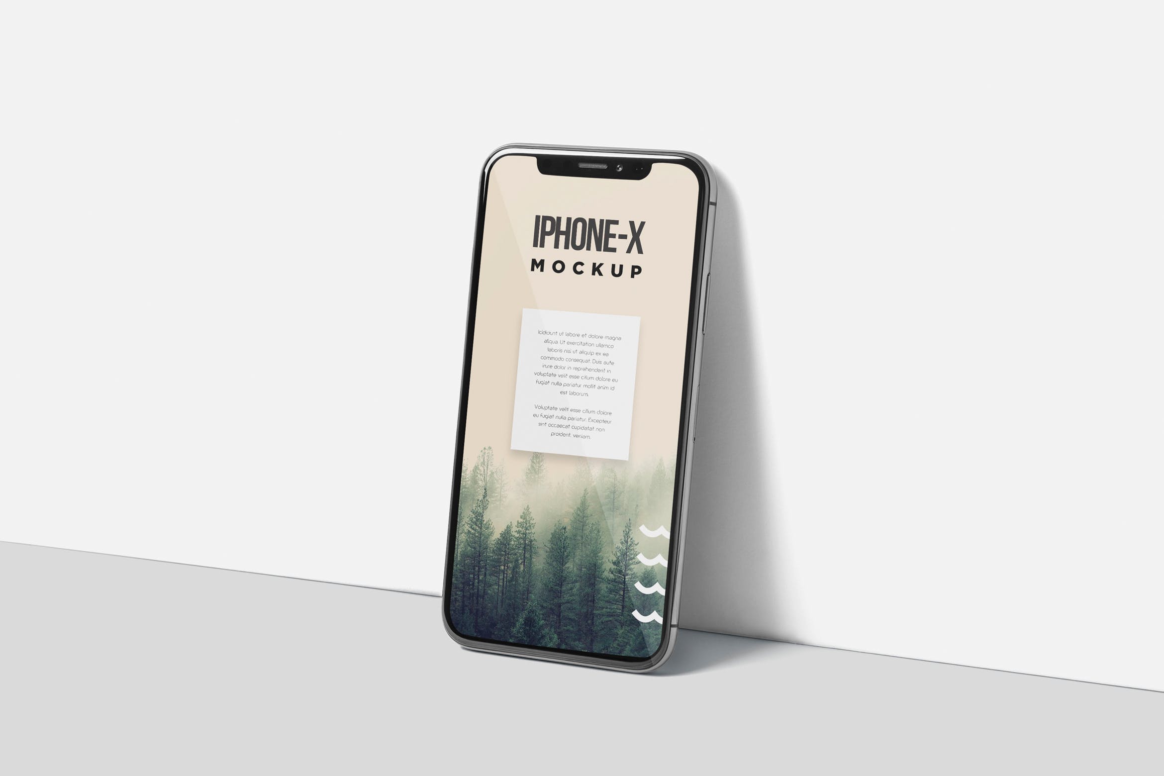 iPhone X智能手机多角度屏幕预览样机模板 iPhone X Mockup插图