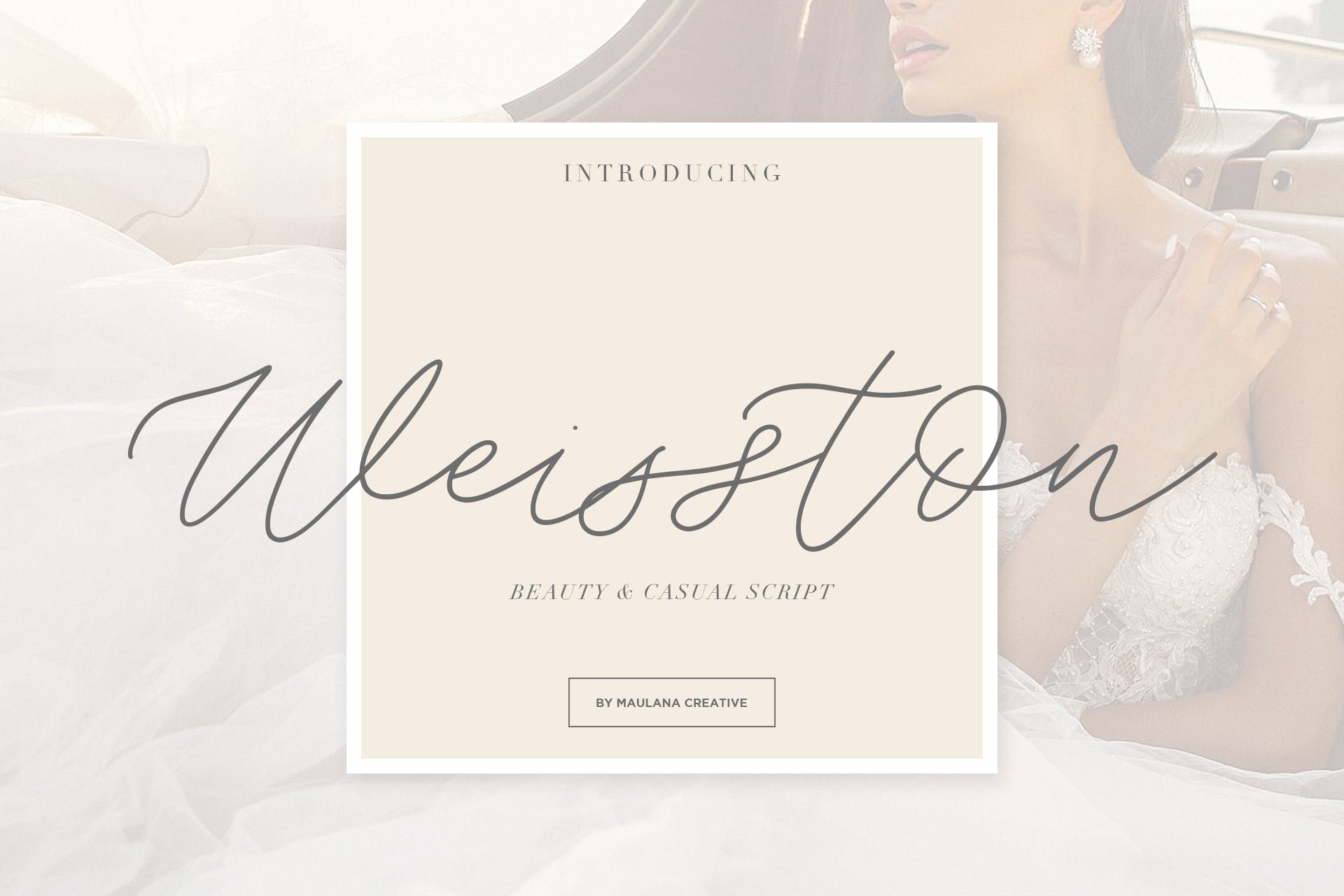 飘逸连笔钢笔书法字体下载 Weisston – Script Font插图