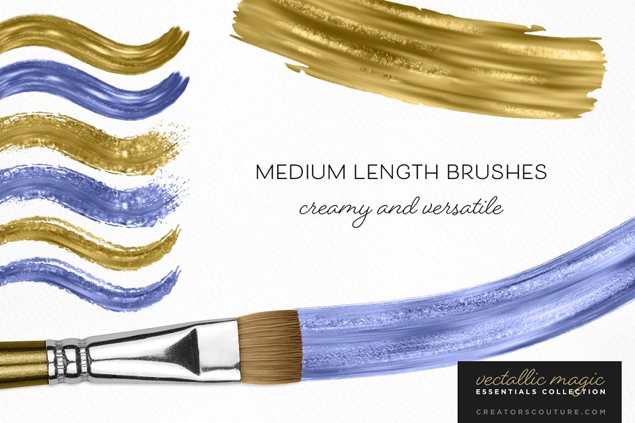惊人美丽的金属油漆AI笔刷 Vectallic Magic Brush Revolution!插图(2)