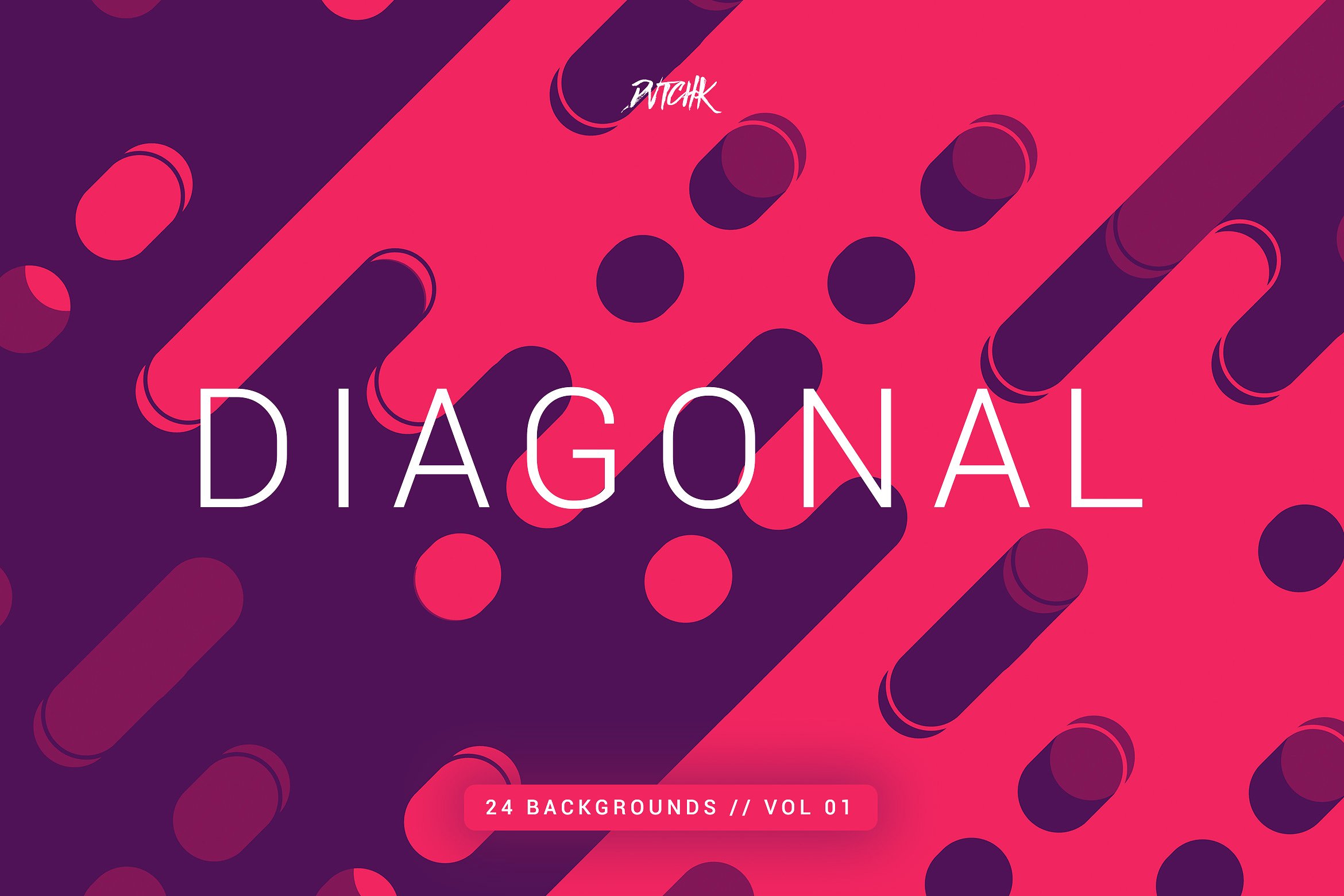 圆角线条背景纹理v01 Diagonal | Rounded Lines Bgs | V01插图