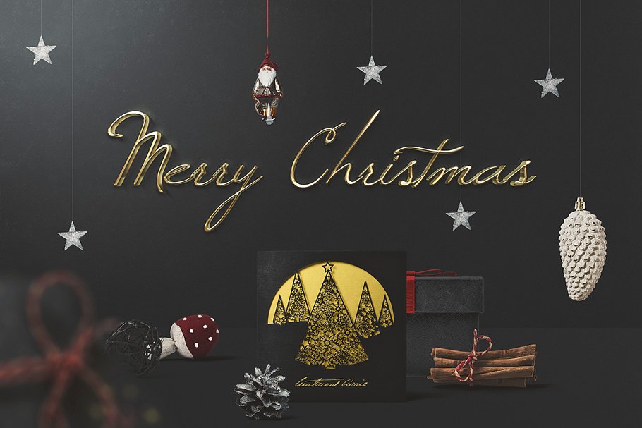 圣诞节主题场景样机模板集 Christmas Mockup Creator插图(2)