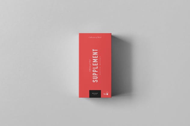 膳食补充剂营养品药罐和包装盒样机5 Supplement Jar & Box Mock-Up 5插图(11)