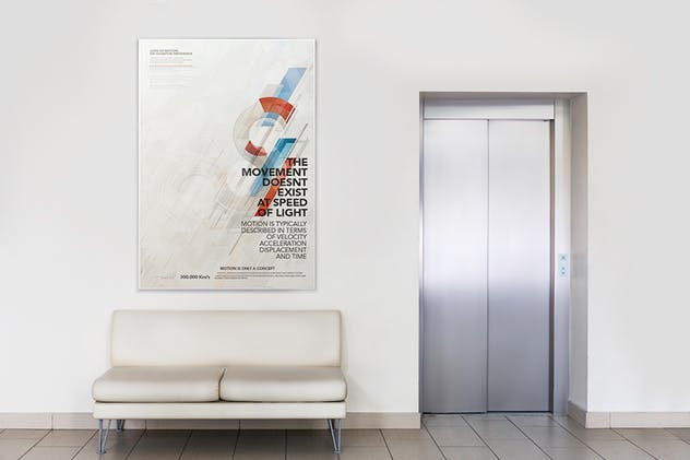 展厅画廊广告海报样机V.1 Gallery Poster Mockup v.1插图(2)
