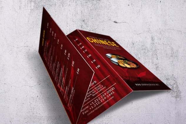 中餐厅美食菜单菜谱PSD模板套装 Chinese A4 & US Letter Food Menu Bundle插图(6)