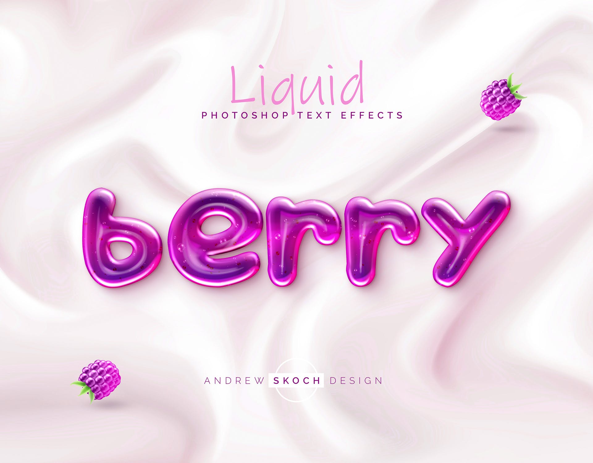 美味透明果冻液体字体样式PSD分层模板 Liquid Tasty Text Effects插图(8)