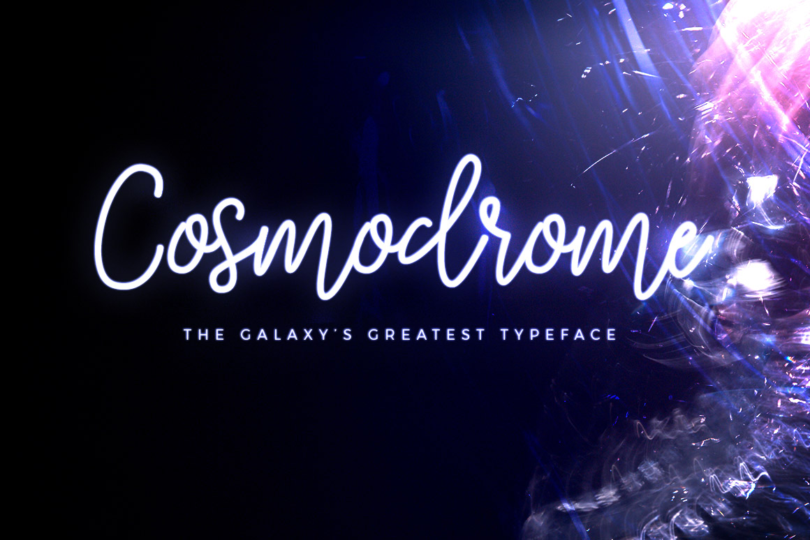 付费手写英文字体 Cosmodrome Monoline Script Font插图