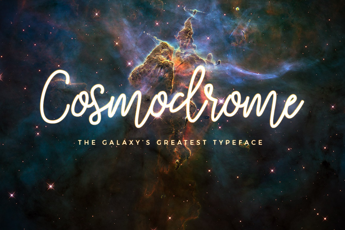 付费手写英文字体 Cosmodrome Monoline Script Font插图(6)