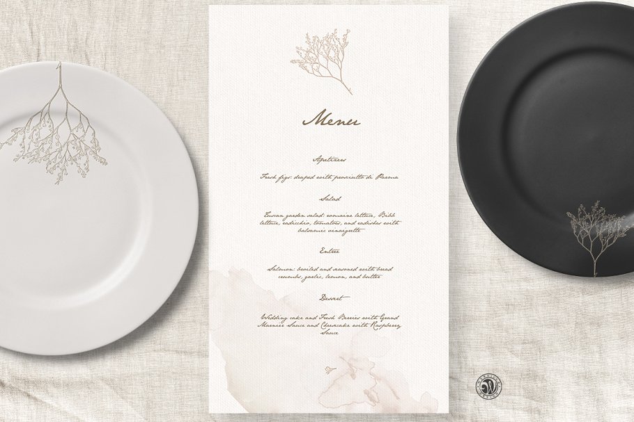 冬季婚礼邀请函设计模板套装 Winter Wedding Invitation插图(2)