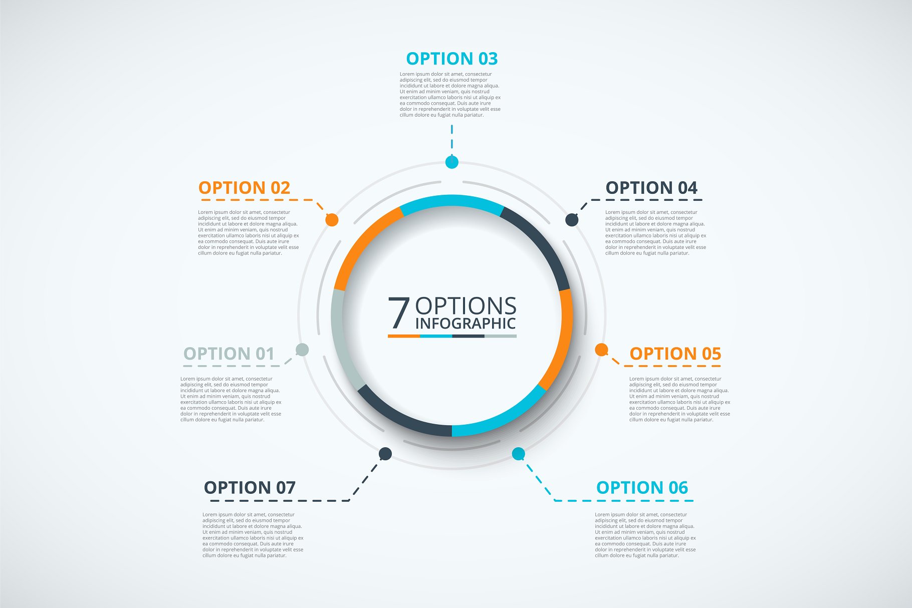 信息图表PPT素材 Infographics template set v.24插图(6)