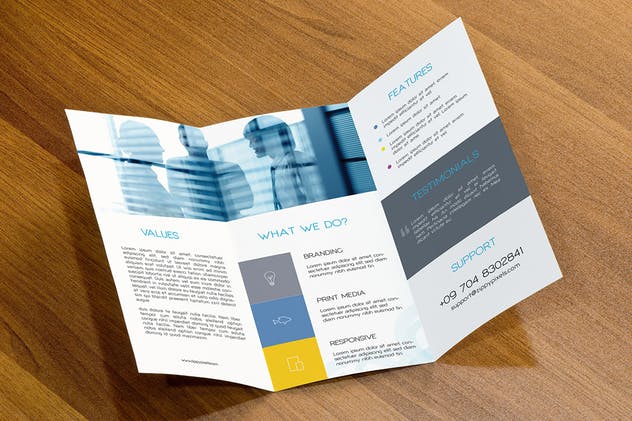 高级企业简介传单样机模板 Premium Flyer Mockups插图(1)