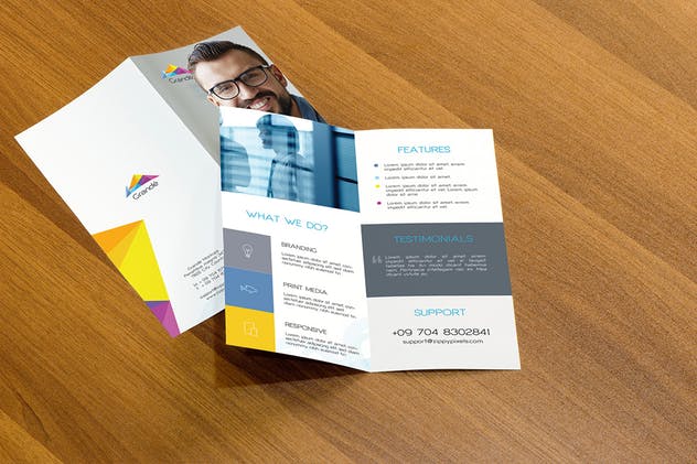 高级企业简介传单样机模板 Premium Flyer Mockups插图(3)