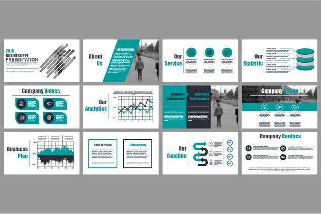经典实用数据统计信息图表PPT幻灯片模板 Powerpoint Templates插图(7)