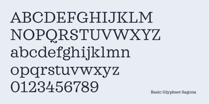 粗衬线英文印刷排版字体Sagona Font Family插图(6)