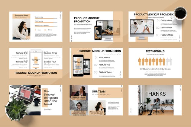 时尚企业主题PPT幻灯片演示模板 Steart – Pitch Deck Powerpoint Presentation插图(4)