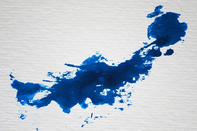 32款水彩飞溅图形PS画笔笔刷 32 Watercolor Splatters插图(4)