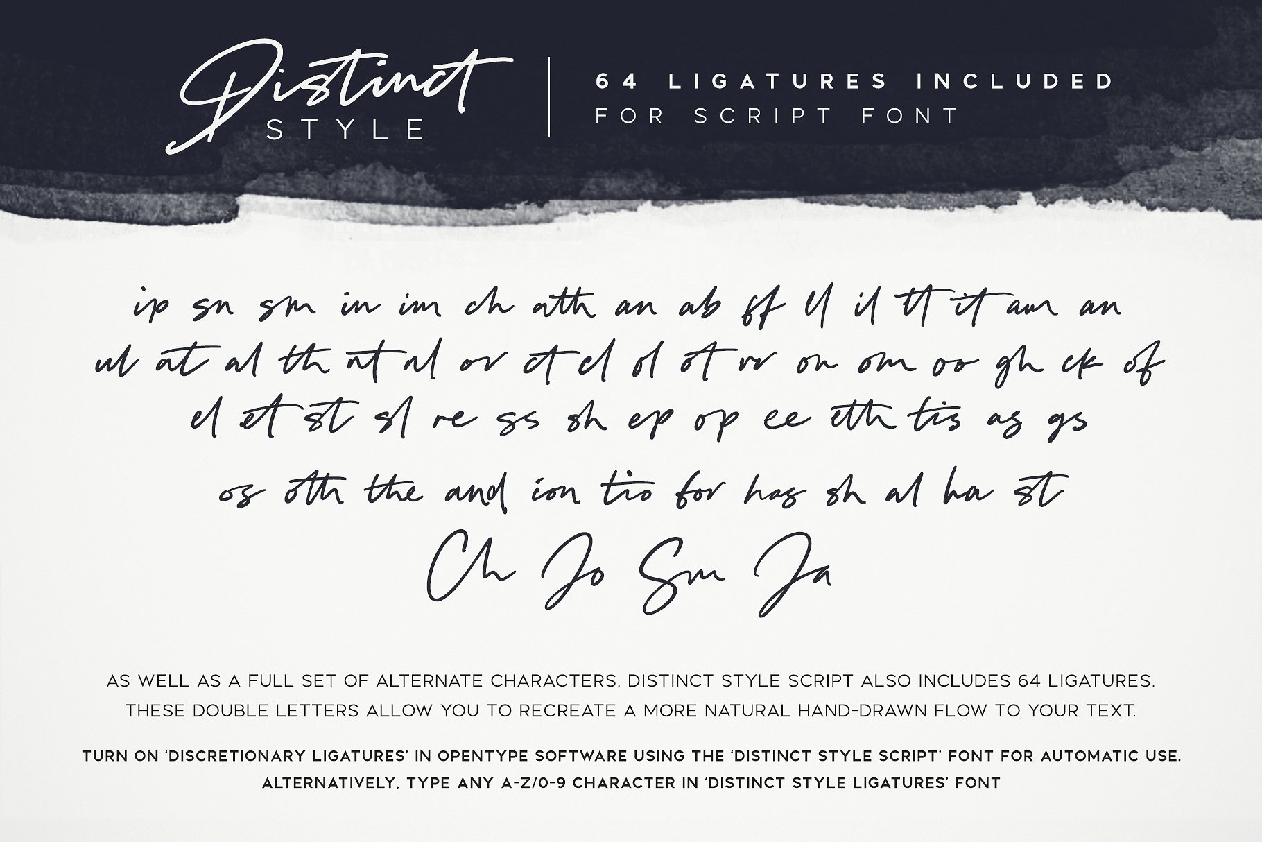 独特风格手写英文字体 Distinct Style Font Duo插图(7)
