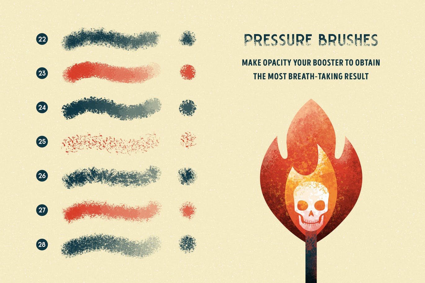 平板电脑手绘创造散点阴影效果处理Procreate笔刷下载 Shader Brushes for Procreate插图(5)