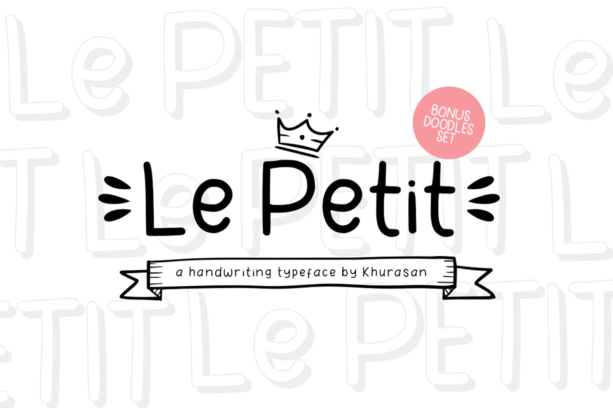 儿童主题设计英文可爱笔画无衬线字体下载 Le Petit Font插图