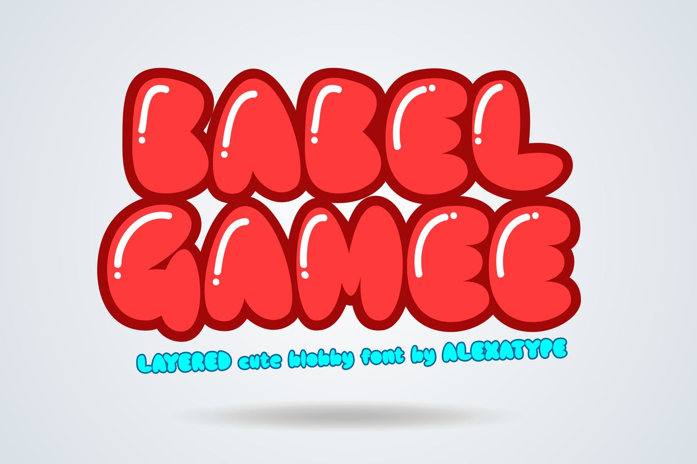 儿童主题设计绝配-可爱风格英文胖体无衬线字体素材库精选 BABELGAMEE – Cute Chubby Children Font插图