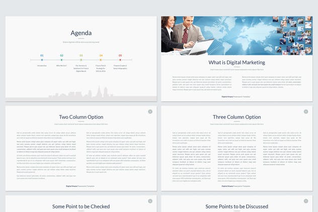 数据信息科技风格PPT幻灯片模板下载 Digital Utopia PowerPoint Template插图(2)