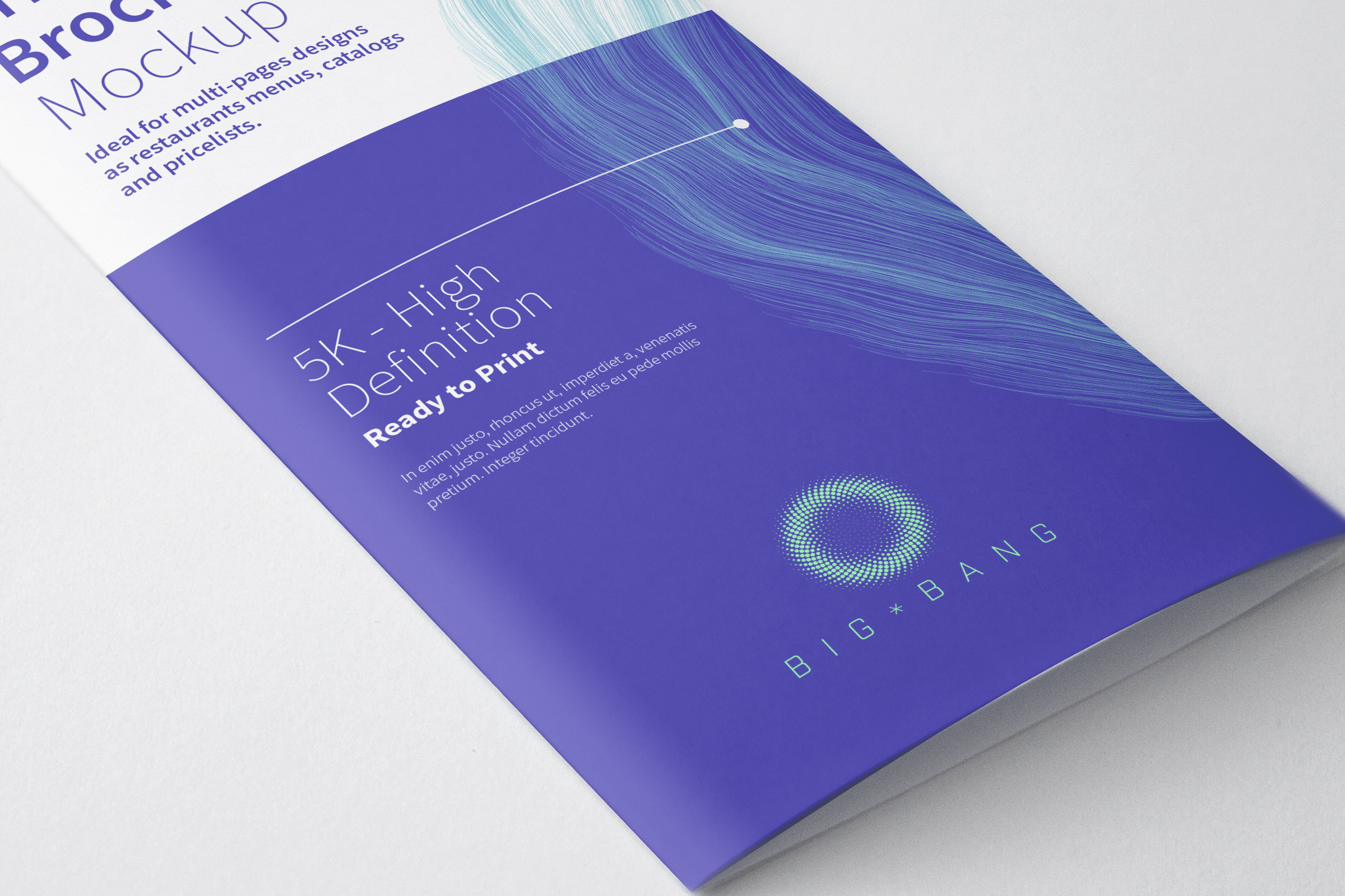 三折页设计宣传传单设计效果图样机01 Tri Fold Brochure Mockup 01插图