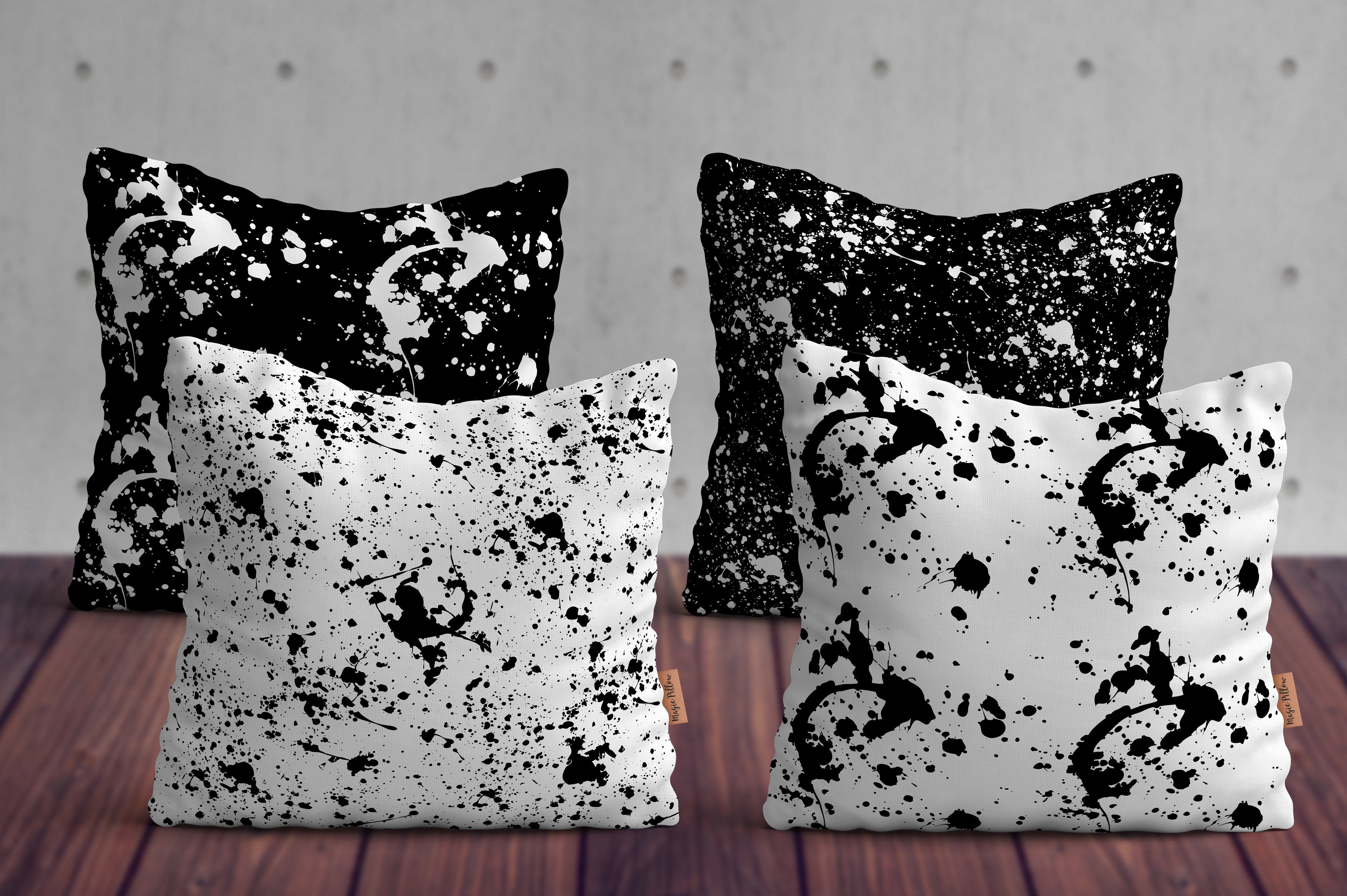 泼墨斑点&毛笔笔迹纹理素材 Paint Splatter & Stroke, 40 Patterns插图(9)